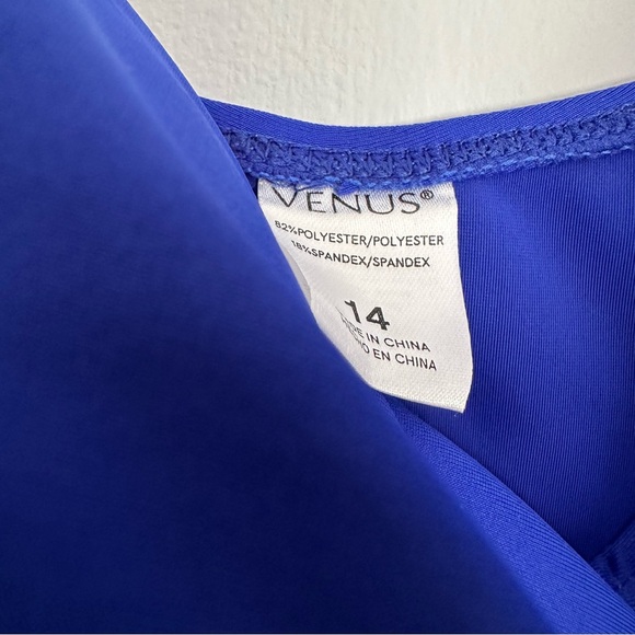 Venus  St Tropez one piece women’s swimsuit/swim dress sapphire blue skirted - Picture 5 of 5